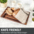 Walnut Cutting Board with Juice Grooves, Flat Grain 17x11x0.75 - Mevell.com