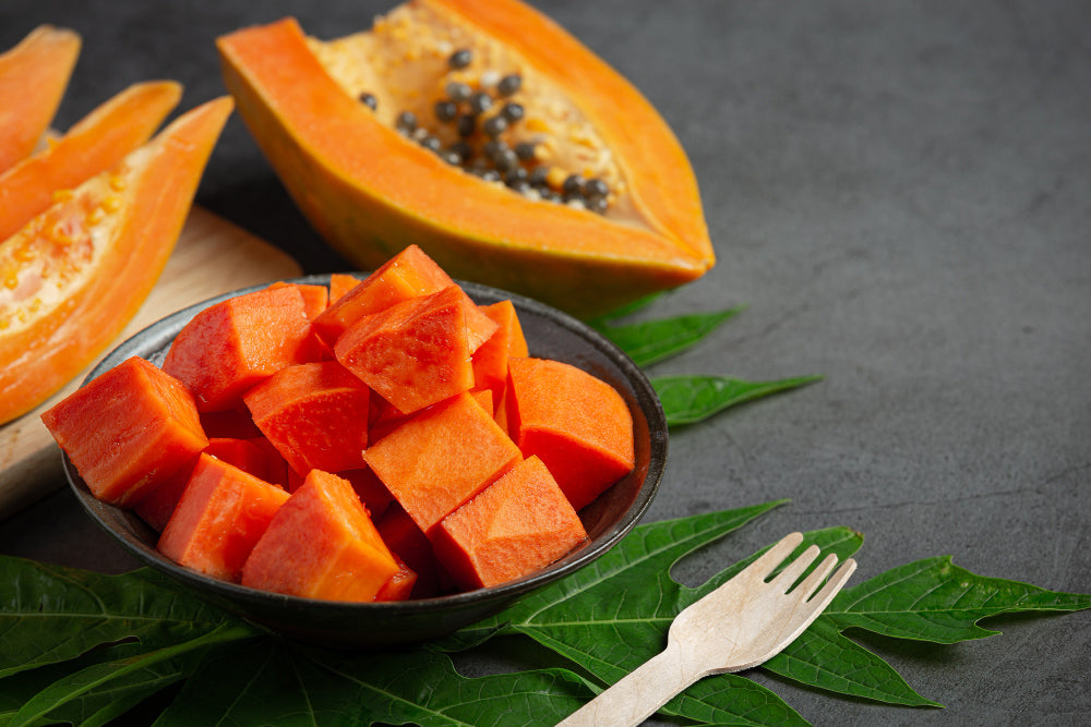 how to cut a papaya