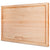 Flat Grain Maple Cutting Board with Juice Grooves 17x11x0.75 - Mevell.com