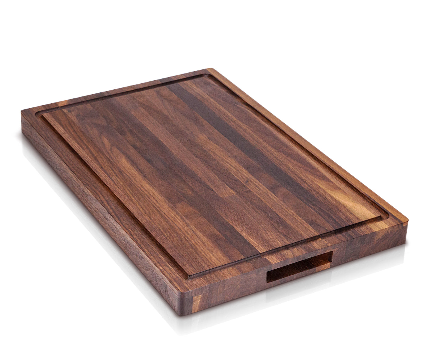 Kitchen Board Maniacs Large Walnut Wood Cutting Board – Hardwood Rectangle With Groove