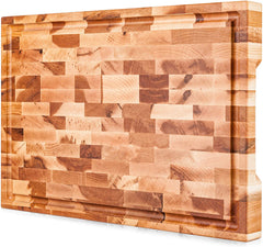 CKTG Maple End Grain Board Medium 18x12x2