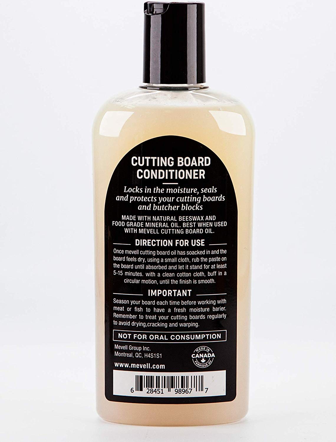 cutting board conditioner with natural beeswax
