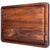 Flat Grain Walnut Cutting Board with Juice Grooves - Mevell.com
