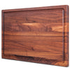 Walnut Cutting Board with Juice Grooves, Flat Grain 17x11x0.75
